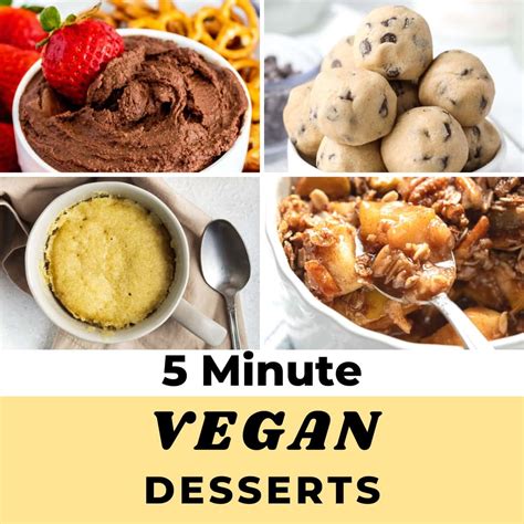 5 Minute Vegan Desserts (So Easy + Quick!) - Vegan Dessert Ideas