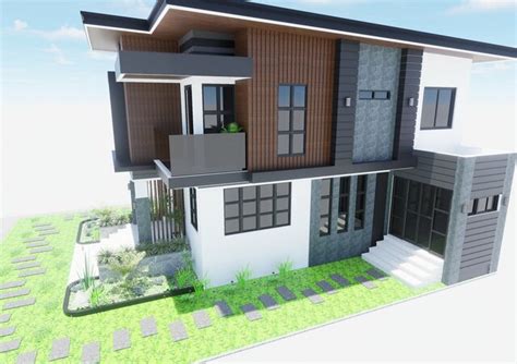 Image result for Rectangular Building 2D and 3D Model