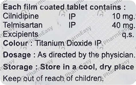 Lndip T 10/40mg Strip Of 10 Tablets: Uses, Side Effects, Price & Dosage ...