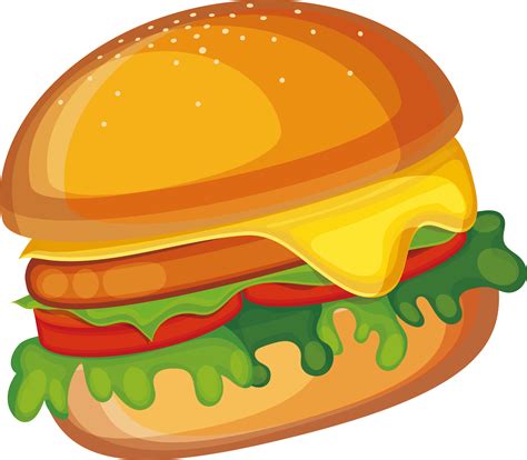 Cheeseburger Hamburger Fast Food - Burger Clipart Png Transparent Png ...