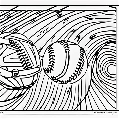 Softball Coloring Sheets · Creative Fabrica