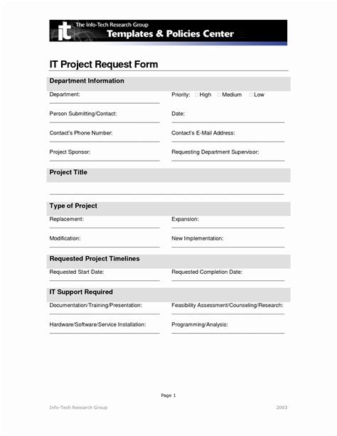 Image result for Project Intake Template