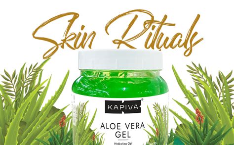 Kapiva Pure Aloe Vera Skin Gel 500g For Face & Hair | Hydrating ...
