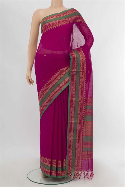 Rani Pink Coimbatore Cotton Saree – Nalli Silk Sarees Pvt Ltd