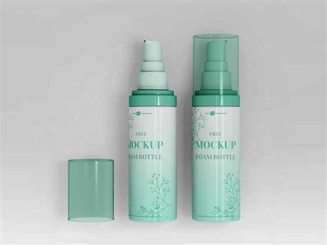 Free Foam Bottle Mockup (PSD)