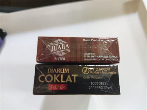 Djarum Coklat Filter atau Juara Filter Teh Manis