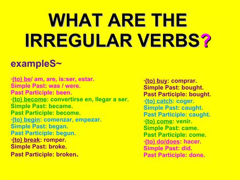 Irregular verb | ODP