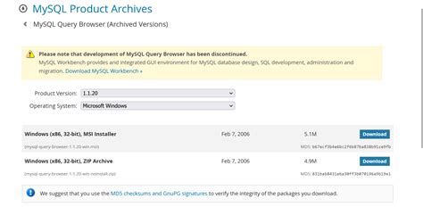 Image result for MySQL Query Browser Download