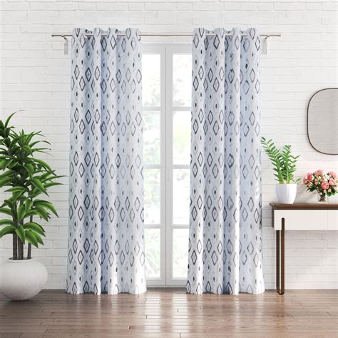 Buy Crystal Set of 2 Embroidered Sheer Door Curtains from Home Centre ...