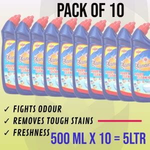 Panama Toilet Cleaner 5 LTR ( 500 ml X 10) Jasmine Liquid Toilet ...