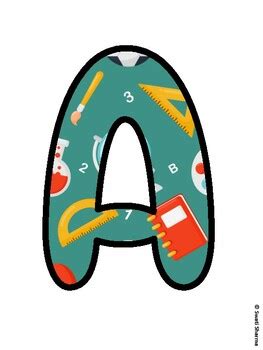 Back To School Bulletin Board Letters, Back To School Hallway Display ...