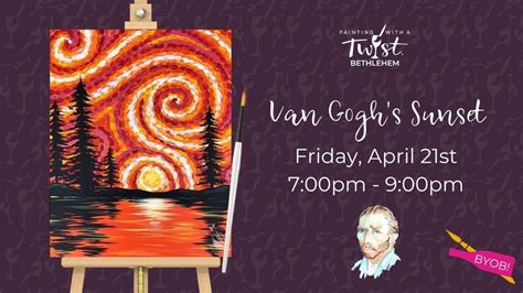 "Van Goghs Forest Sunset", Painting with a Twist (Bethlehem, PA ...