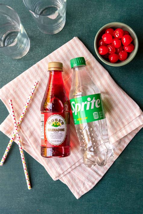 Cherry Shirley Temple Drink - Mom's Dinner