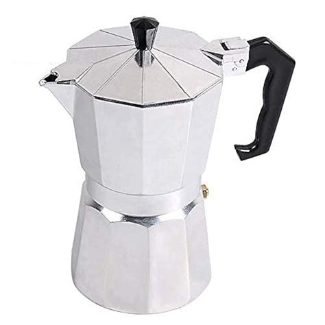 THW® Aluminium Italian Espresso Filter Coffee Maker Percolator for 3 ...