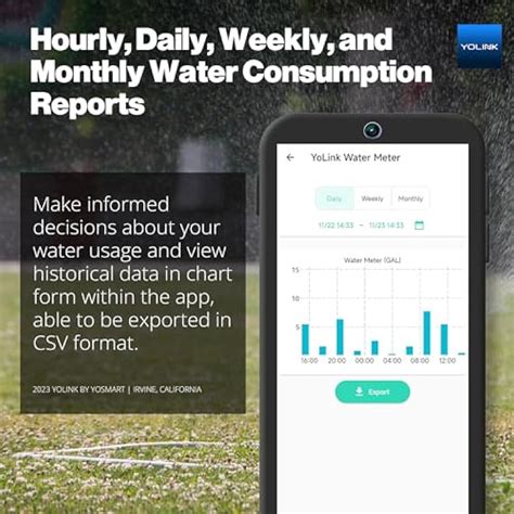 YoLink FlowSmart NSF Water Meter, Smart Water Usage India | Ubuy