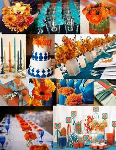 Blue And Orange Wedding Ideas by Festive Blue And Orange Wedding Ideas Wedding Color Blue And Orange Wedding Ideas