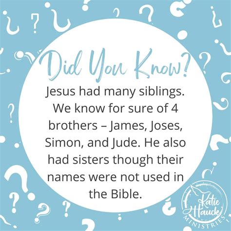 Jesus' Siblings - Katie Hauck Ministries