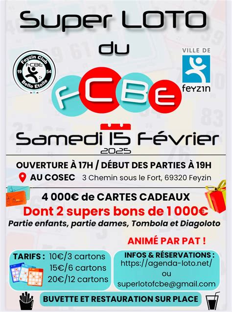 Super Loto du FCBE, Gymnase COSEC chemin sous le fort Feyzin, Lyon, 15 ...