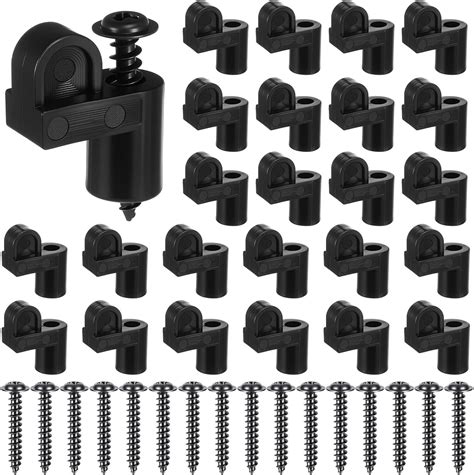 72 Pcs Nylon Window Screen Clips with Screws, 3/8 Inch Offset Fastener ...