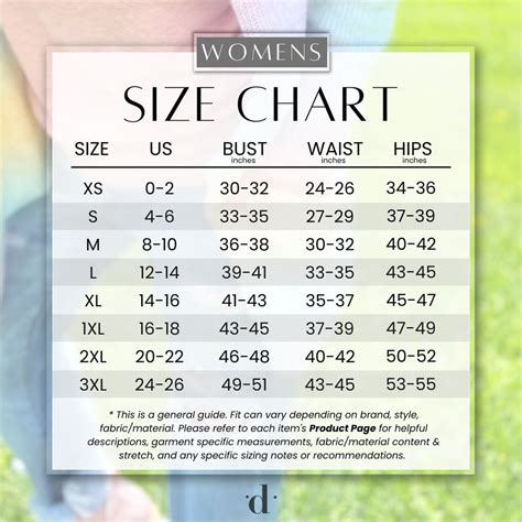 American Womens Size Guide Seea Size Chart US Seea
