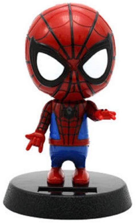 Toy Mela Spiderman Solar Powered Bobble Head Action Figure with stand ...