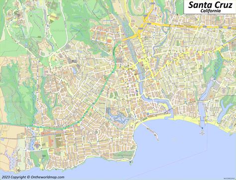 Santa Cruz Map | California, U.S. | Discover Santa Cruz with Detailed Maps