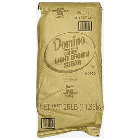 Domino Light Brown Sugar 25lb - Sweeten Moments, Enhance Flavors ...