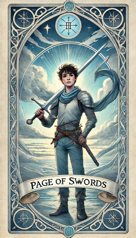 Page of Swords Meaning: Upright & Reversed Meanings | Page of swords ...