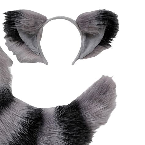 ⚡️Buy Maxbell Long Fox Ears Tail Cosplay Costume Furry Children Fancy ...