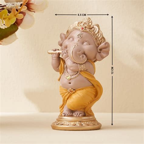 Buy Corsica Polyresin Ganesha with Flute Figurine from Corsica by Home ...