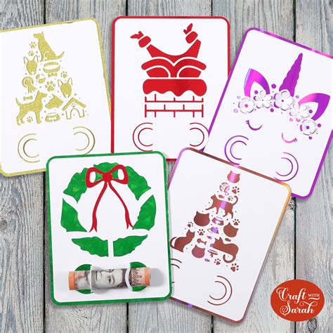 Christmas Money Holders (5 Designs) - Craft with Sarah