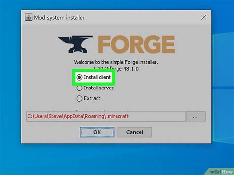 +Install Forge Modloader 的图像结果
