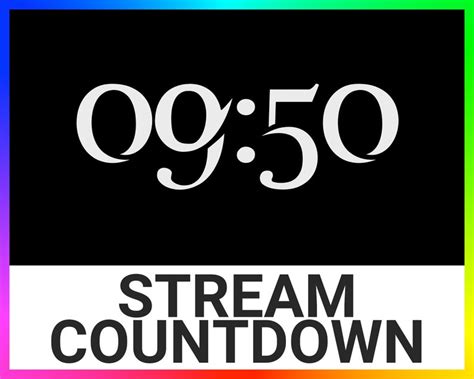 Stream Starting Timer 的图像结果