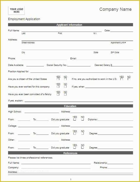 Image result for Basic Job Application