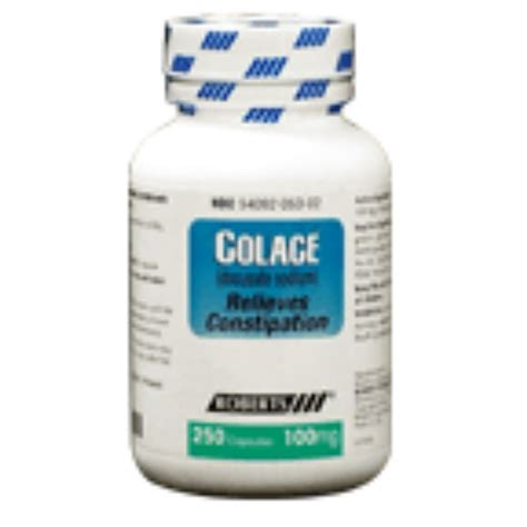 Colace Docusate Sodium 100 MG Capsules 250 ea (Pack of 2) - Walmart.com ...