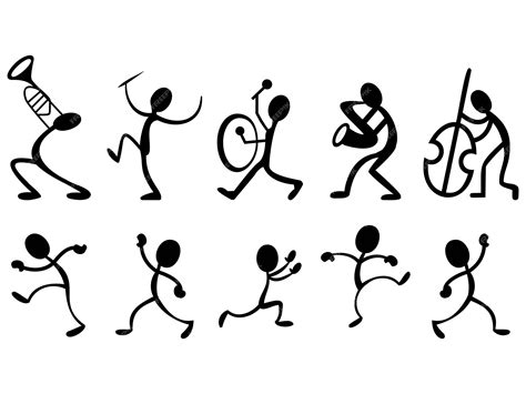 Premium Vector | Stickmen Dancing