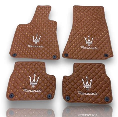 For Maserati All Models Leather Car Mats Luxury Custom Floor Mats ...