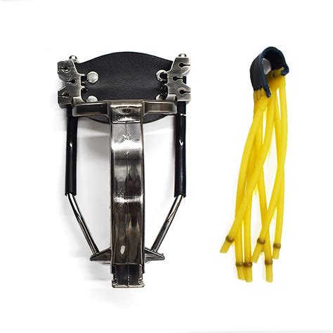 Big Power New Fiber Plastic Foldable Slingshot Metal Wrist Rest Slings ...