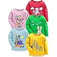 Kuchipoo Girls Regular Fit Cotton T-Shirt Pack of 5 (KUC-TSHRT-114-2-3 ...