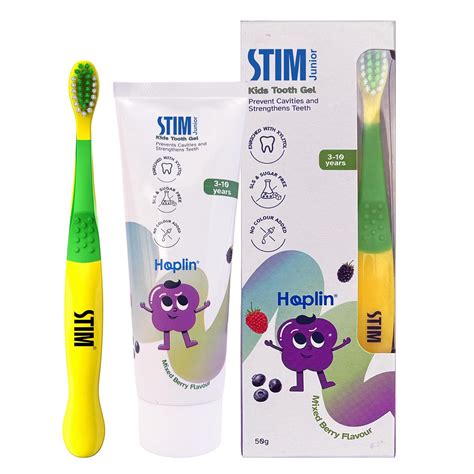 STIM Junior Kids Toothpaste | Age-Appropriate Fluoride | 3-10 Years ...