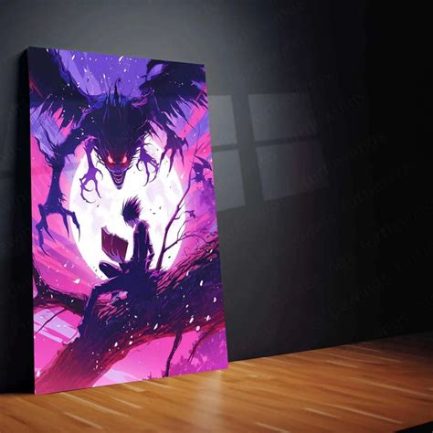 Death Note Red Book HD Wallpaper Poster – Iconic Anime Design – TURTLEWINGS