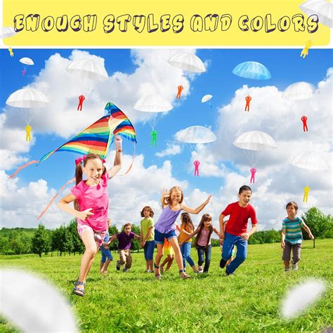 Jerify 100 Pack Parachute Toy Flying Toy Hand Throwing Army India | Ubuy