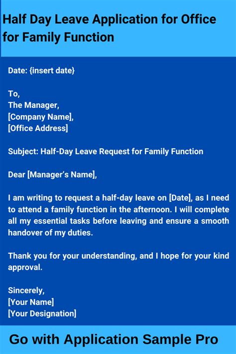 Image result for Sample Application Birthdaqy Leave