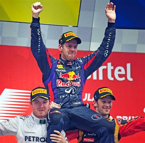 Vettel becomes youngest quadruple champion with Indian Grand Prix win ...