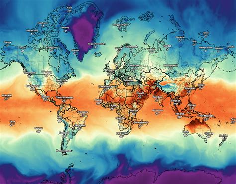 Image result for Weather Temperature Map