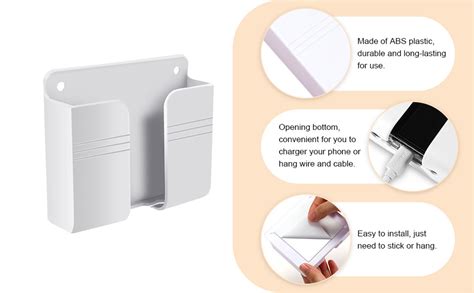 KACA Wall Mounted Mobile Holder Storage Case for Remote, Wall Mounted ...