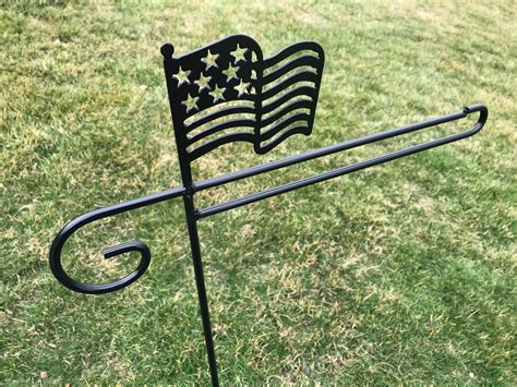 Flag Holder Wrought Iron for sale | Only 4 left at -75%