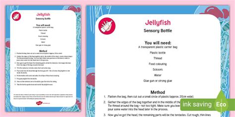 Jellyfish Sensory Bottle (teacher made) - Twinkl