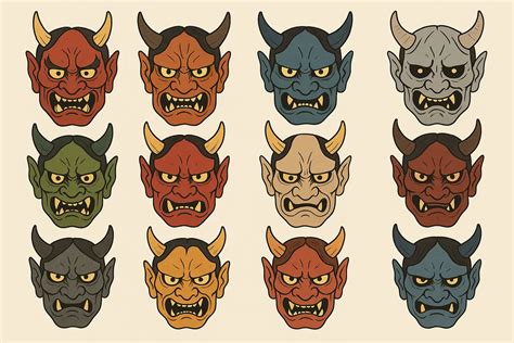 Oni Mask Tattoo Meaning Explained | Tattoo Generator IQ