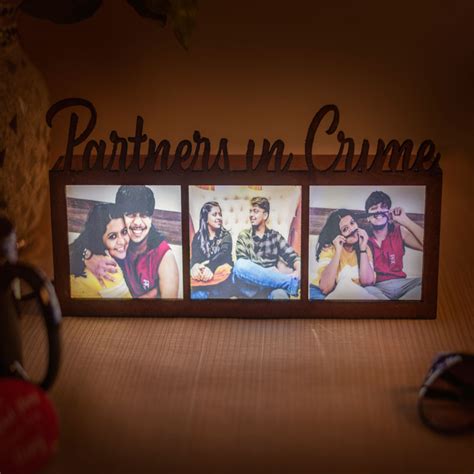 Send Partners in crime Bro Sis Photo Frame Online in India at Indiagift.in